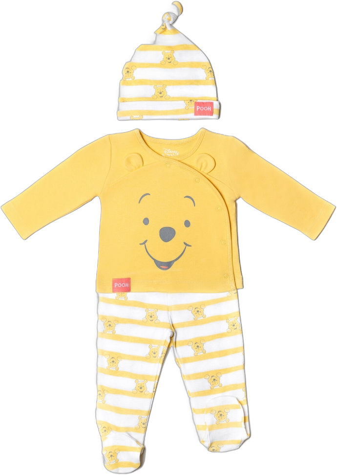 Disney Winnie the Pooh Infant Baby Boys Costume Jacket Pants and Hat 3 Piece Outfit Set 12 Months