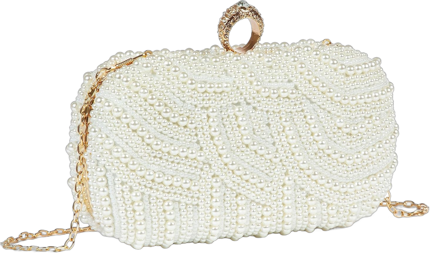 Women's Evening Handbags Pearl Clutch Purse Beaded bag Bridal Clutch wedding Purse Pearl Clutch-1