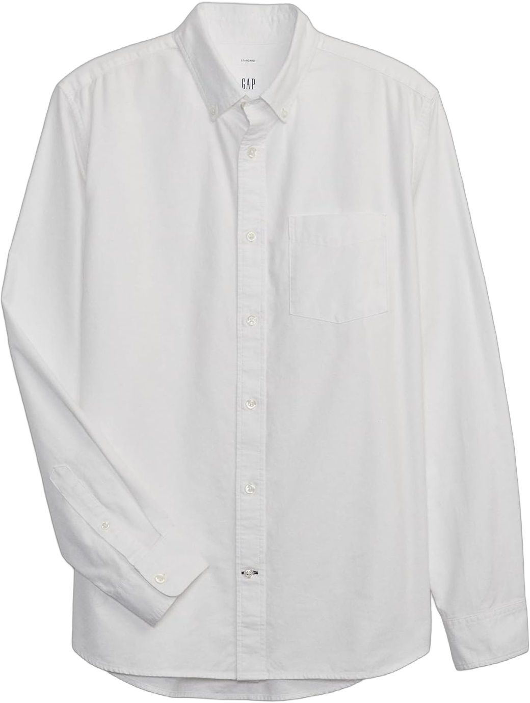 GAP Men's Long Sleeve Oxford Button Down Shirt XX-Large White