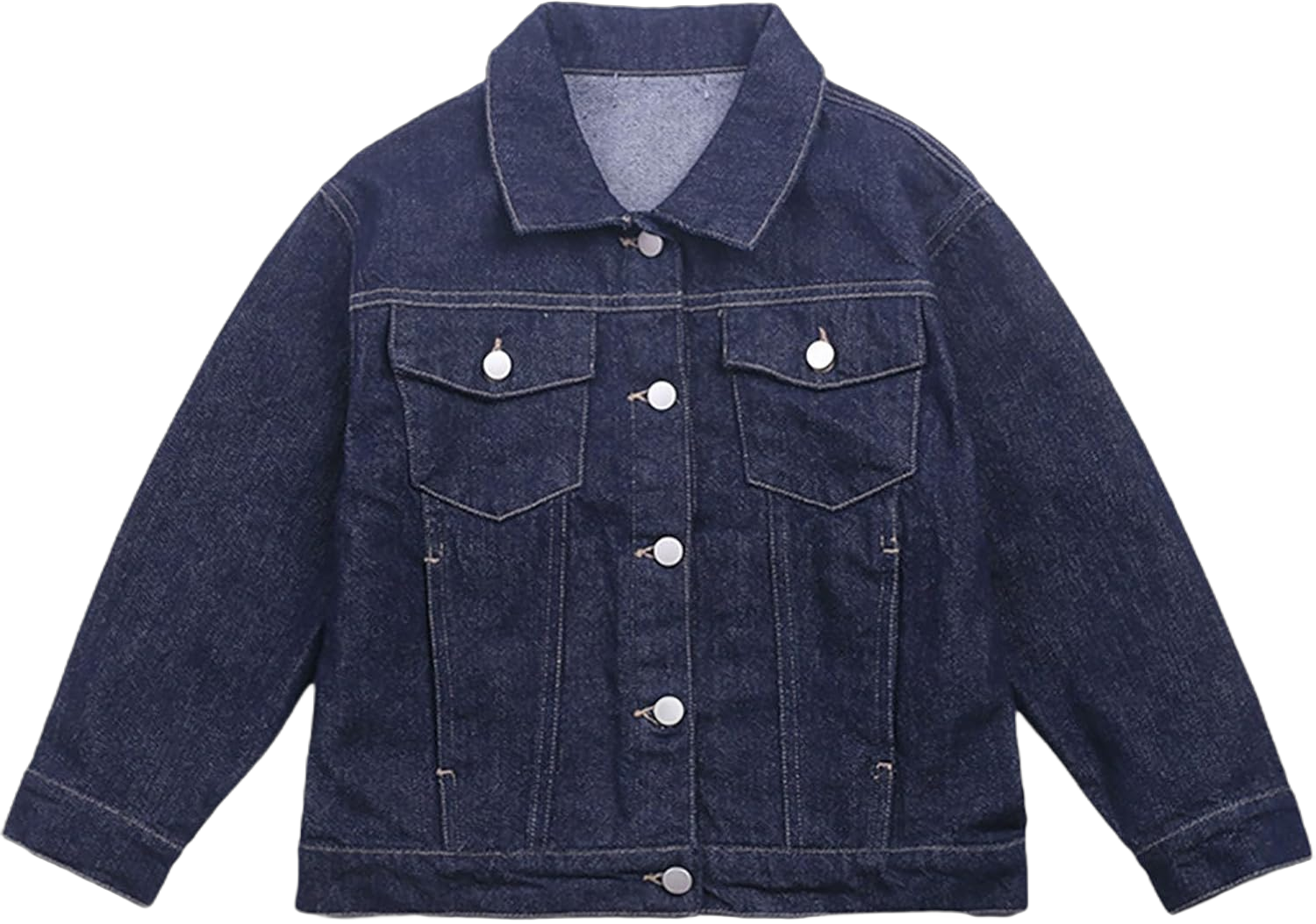 Coat Jacket for Children's Anti Fading Denim Jacket Autumn Casual Korean Jacket Jacket For Boys And Girls Size 8 Girls 5-6 Years A/Blue