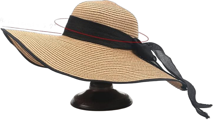 Sun Hat for Women, Beach Straw Wide Brim Sun Hat for Girl Summer UV Sun Protection Roll Up Hat One Size A White