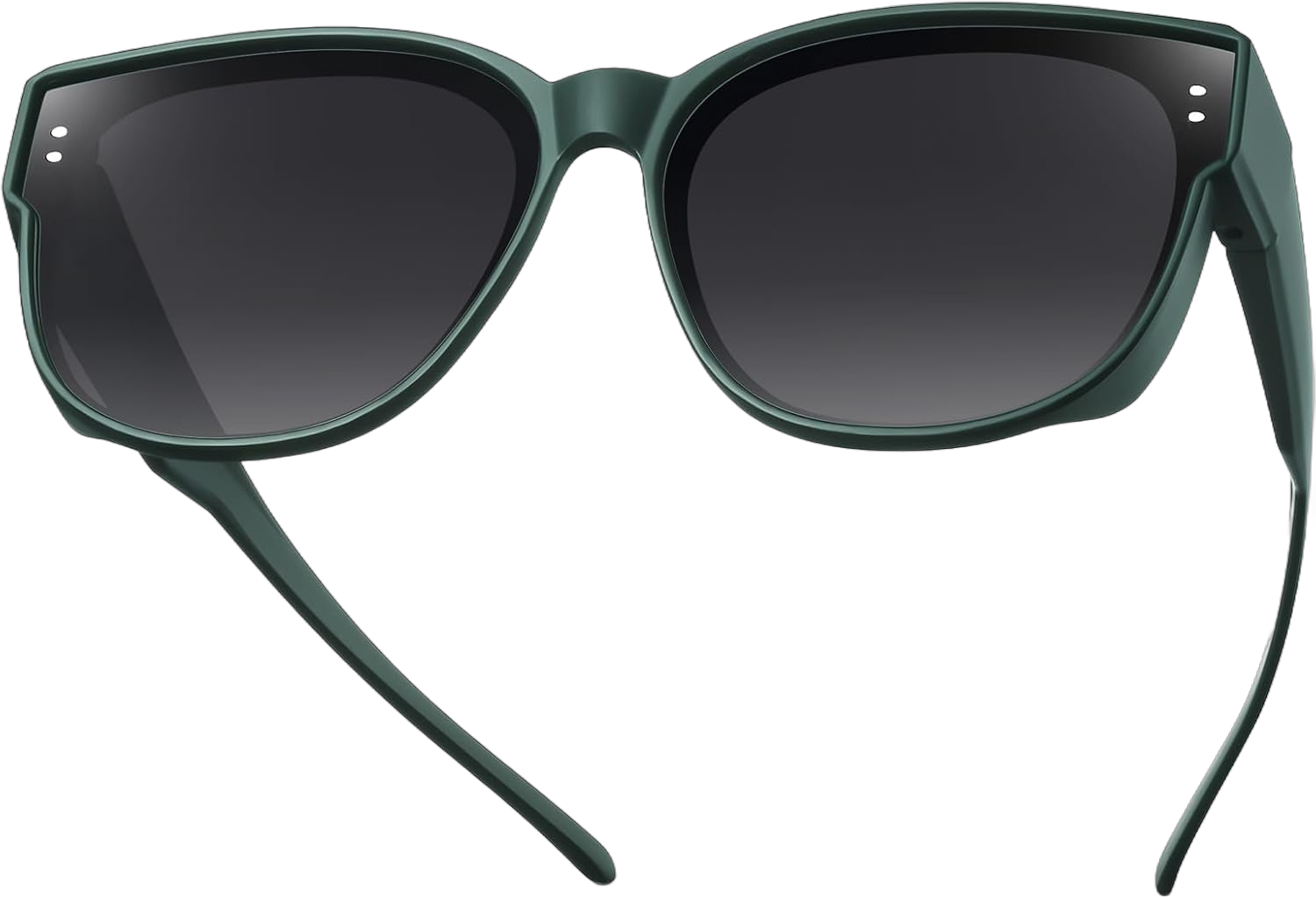 Br'Guras Polarized Oversized Fit over Sunglasses Over Glasses with Cat Eye Frame for Women&Men(Army green,Black) A-army Green Black