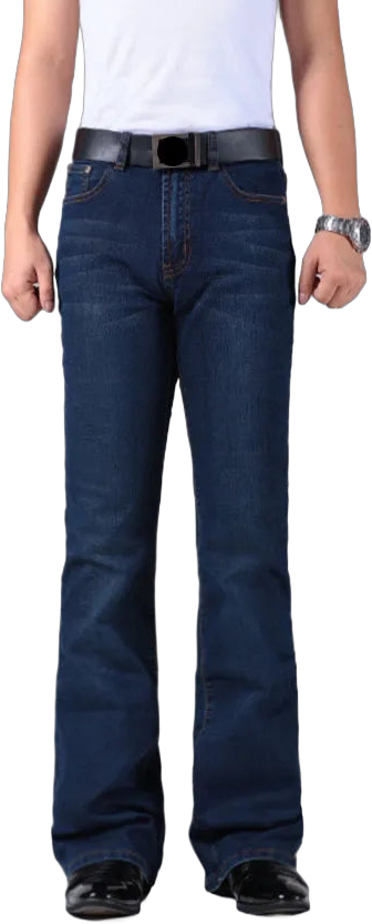 Men's Flared Leg Jeans Trousers