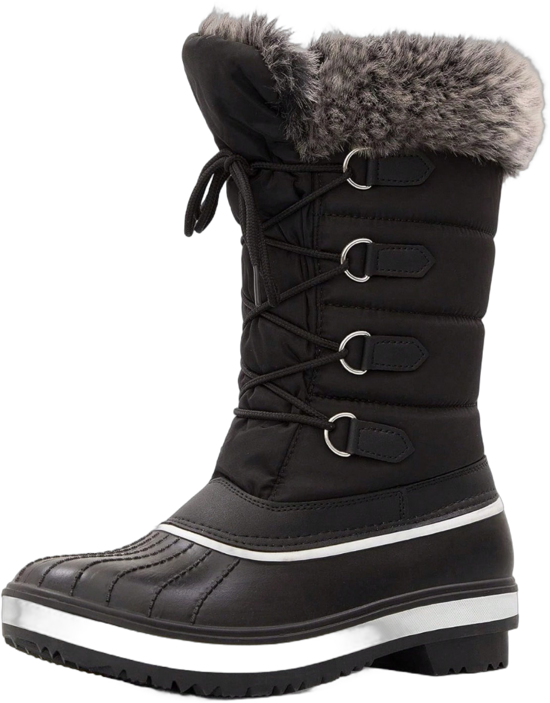 Women's Insulated Waterproof Winter Boots, Warm Snow Footwear For Outdoor Activities