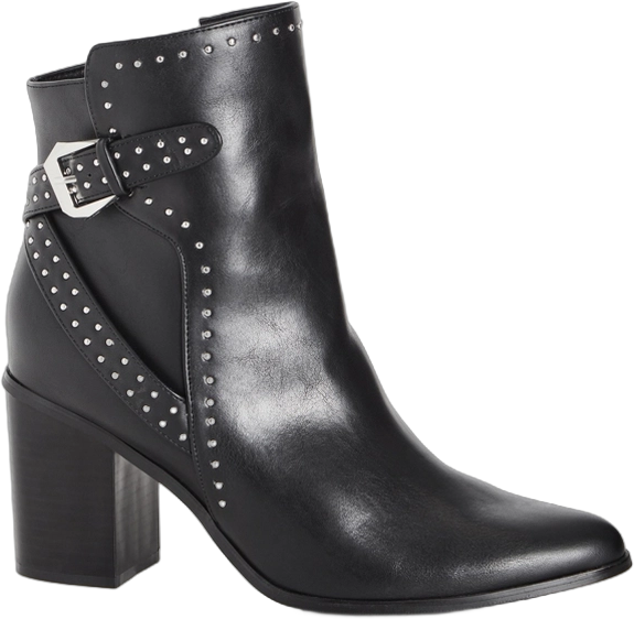 CITY CHIC | Women's WIDE FIT Orly Ankle Boot - black - 12W