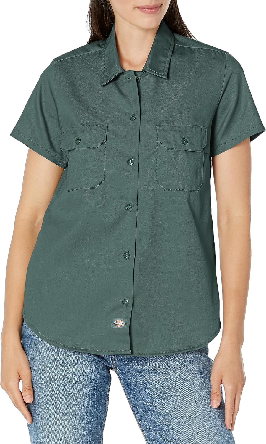 Dickies Women's 574 Original Work Shirt Medium Lincoln Green