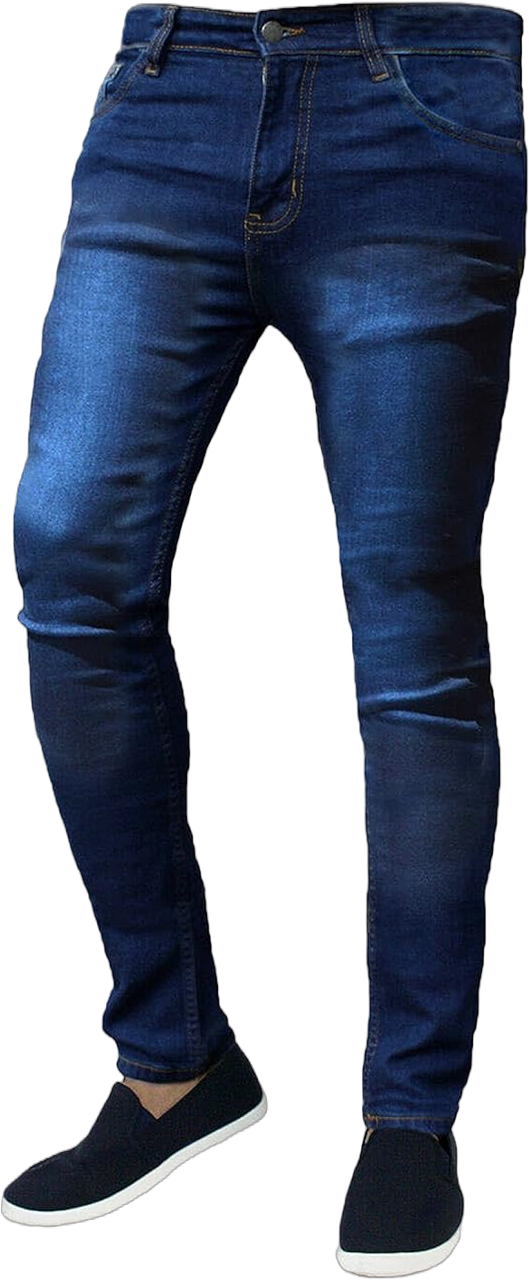 Men's Stretchy Skinny Jeans Slim Fit Denim Pants Men Straight Leg Tapered Jeans Pant Trousers (Large,Dark Blue B)