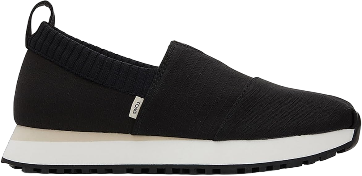 TOMS Women's, Alp Resident Sneaker 5.5 Black Recycled Ripstop