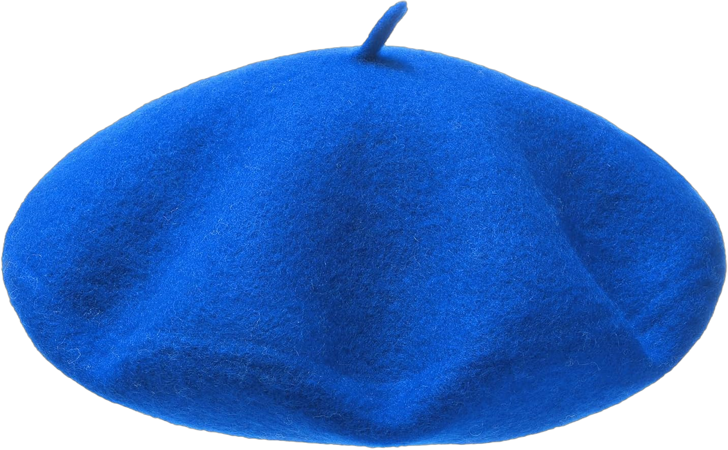 AWAYTR Wool French Beret Hats - Solid Color Artist Beret Hat for Women and Kids 6-8 Royal Blue