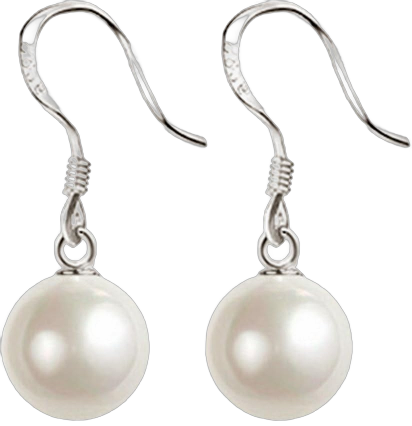 925 Sterling Silver Pearl Dangle Earrings for Women Drop Hook Vintage Earrings Jewelry Birthday Gifts