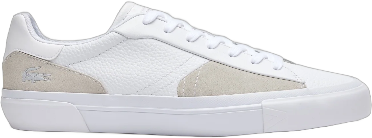 Lacoste Men's L006 Leather Trainers Sneakers White/White 44SMA0021 21G