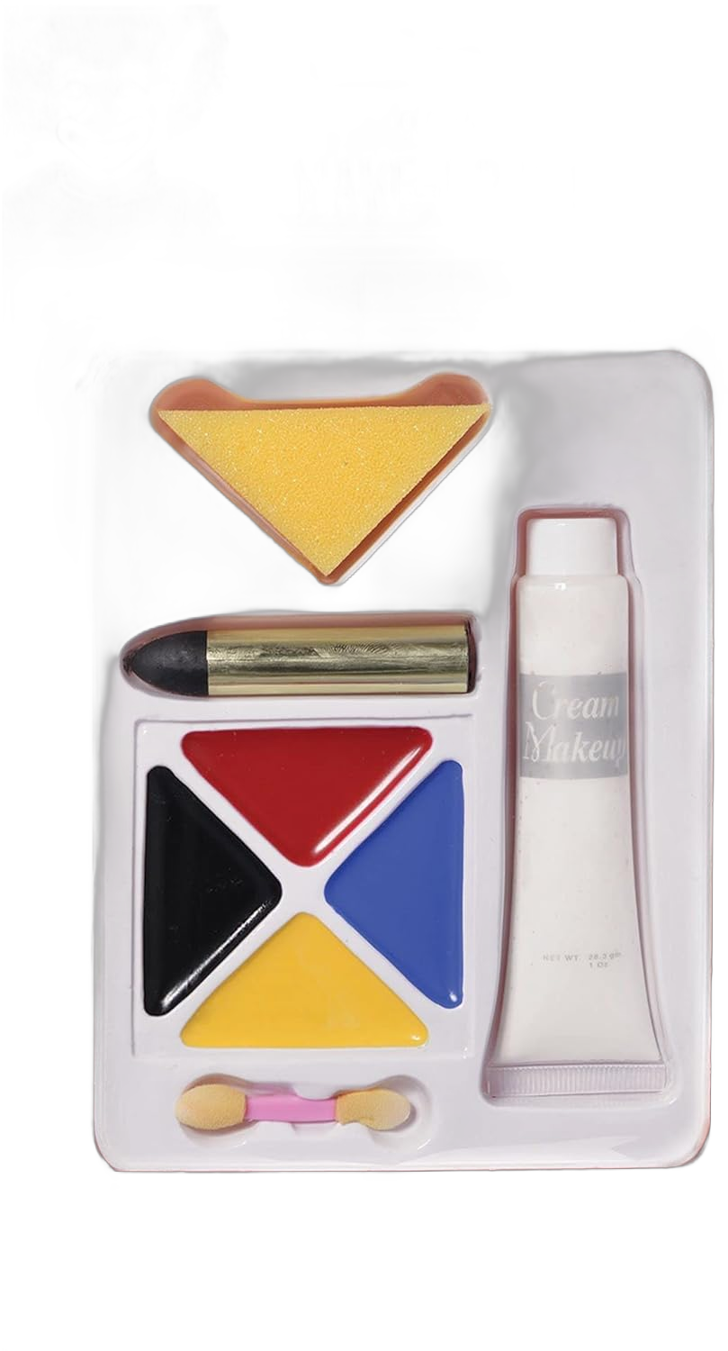 Amscan Clown Makeup Kit - Makeup Kit Perfect for Halloween Pack of 1