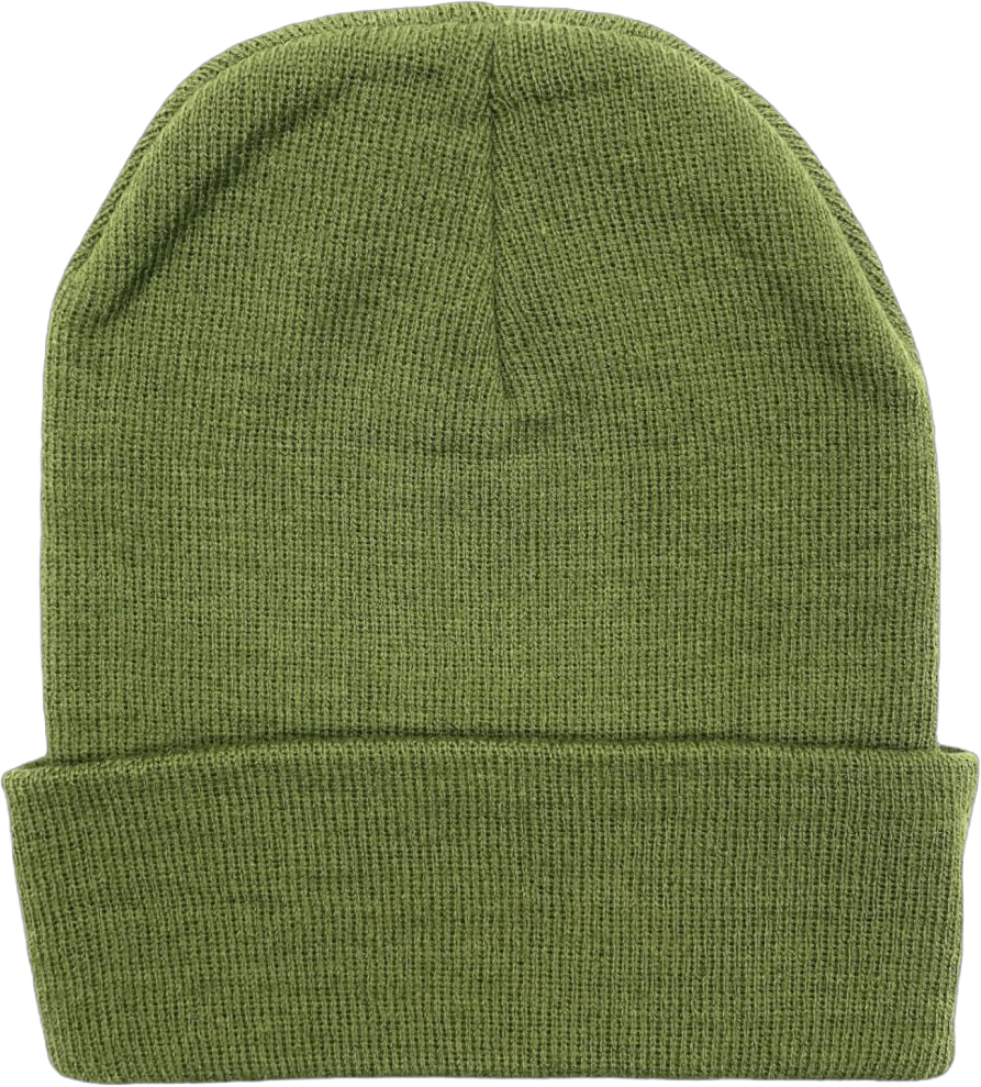 Empire Cove Knit Cuffed Beanie Hat Cap Warm Winter Men Women Soft Toboggan Olive