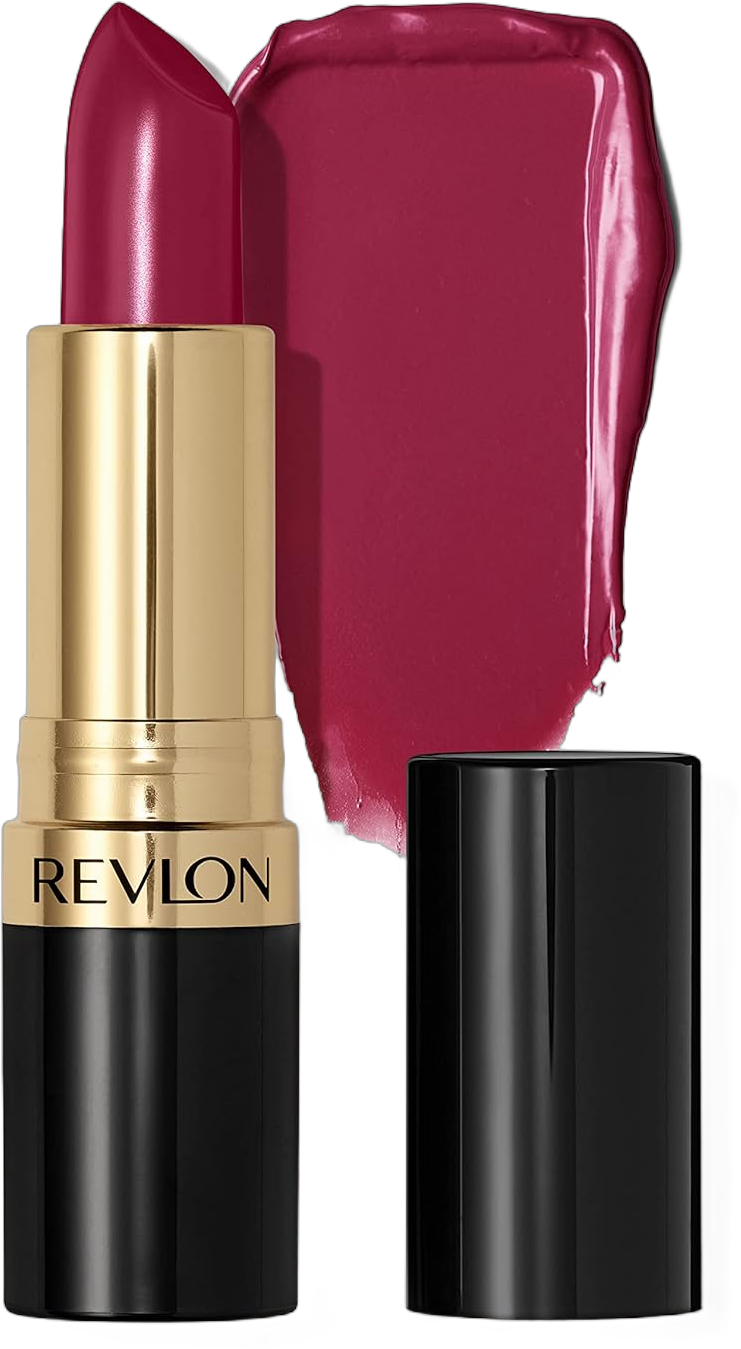 Revlon Super Lustrous Lipstick, Lip Makeup Gift, Stocking Stuffers for Women, Creamy, Moisturized Feel in Berries, Bombshell Red (046), 0.15 oz 0.15 Ounce (Pack of 1) 046 Bombshell Red