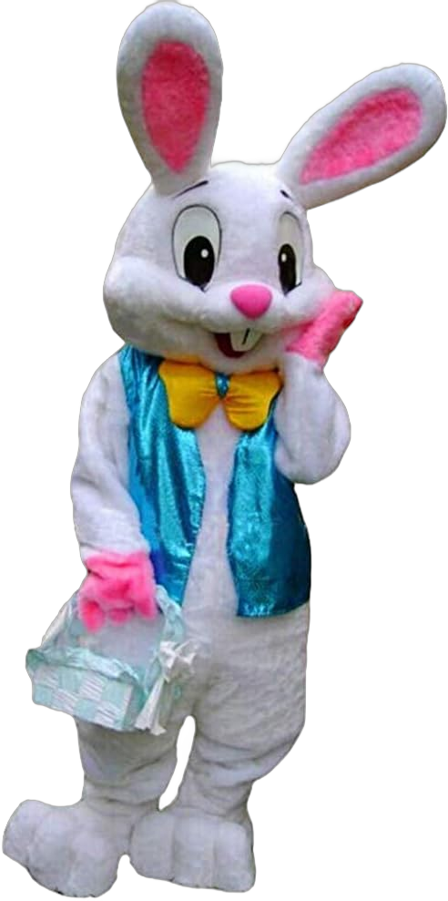 JIUYUE Easter Rabbit Bunny Rabbit Mascot Costume Adult Size Fancy Dress