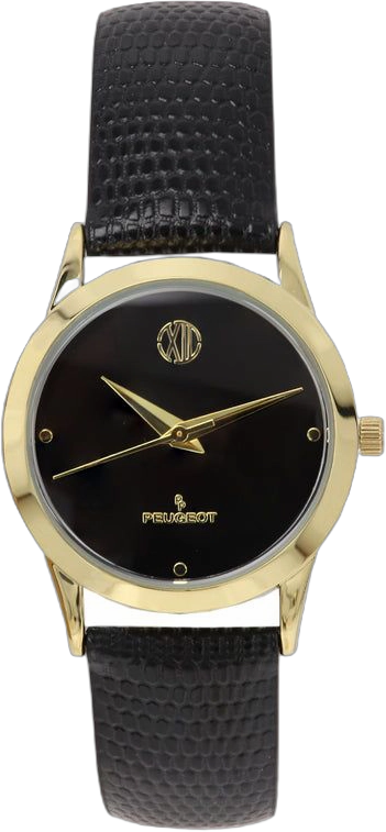 Peugeot Women 30mm Black Wafer Slim Designer  Status Watch Black Dial