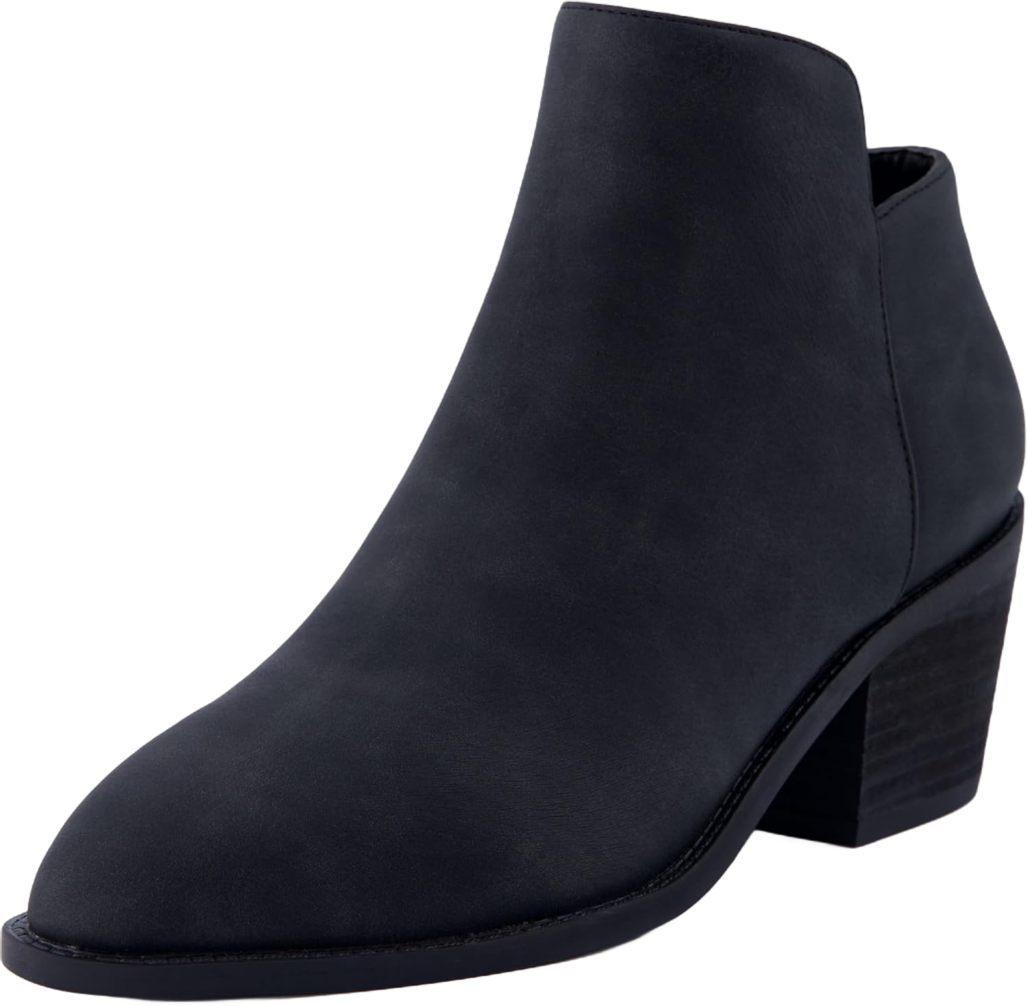 CUSHIONAIRE Women's Rip Ankle Bootie +Memory Foam, Wide Widths Available 11 Black