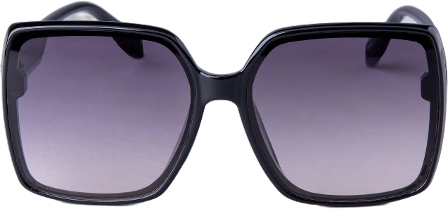 Women&#39;s Oversized Square Butterfly Sunglasses - A New Day&#8482; Black