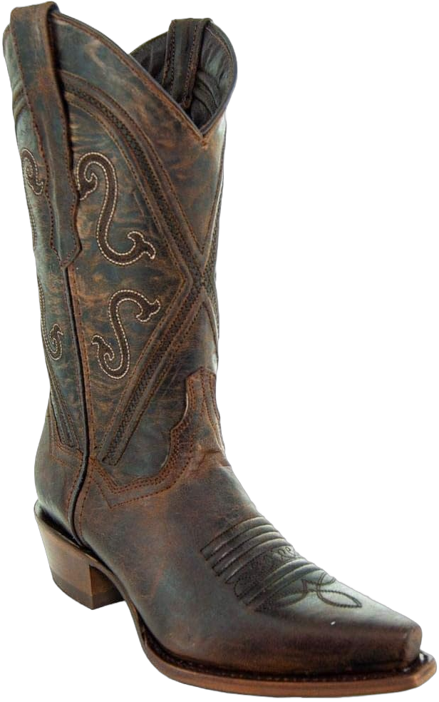 Soto Boots Women Cheyenne Leather Snipped Toe Cowgirl Boots, Genuine Leather Cowgirl Boots, Handcrafted Cowboy Boots For Women M50041 7.5 Brown