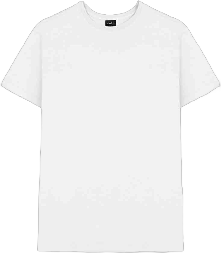 DALIX Classic Fit Soft Cotton Jersey Pre Shrunk T Shirt Mens Tee 3X-Large White