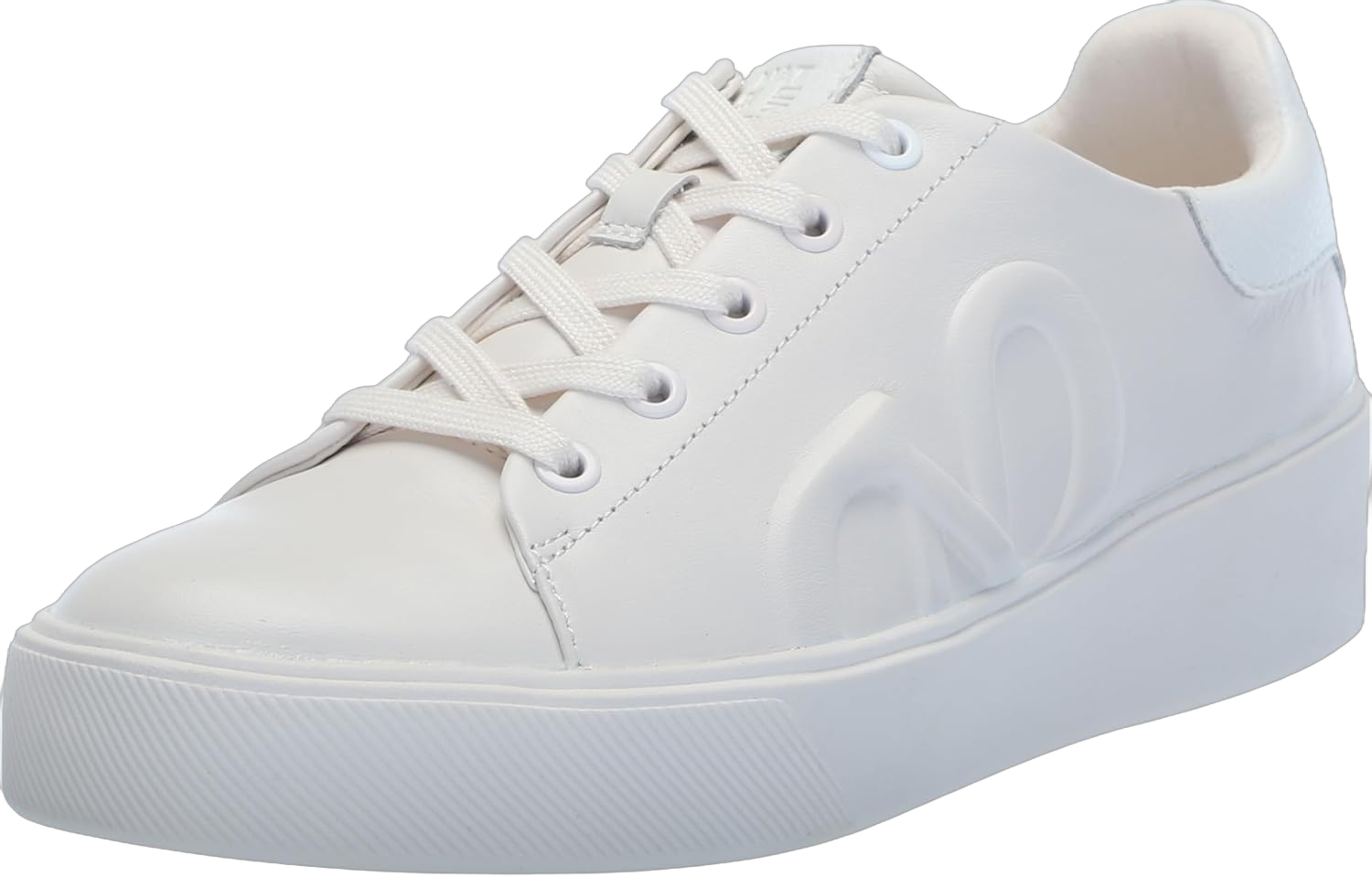 Naturalizer Women's Morrison Logo Lace-Up Fashion Sneaker 5.5 Warm White/White Leather