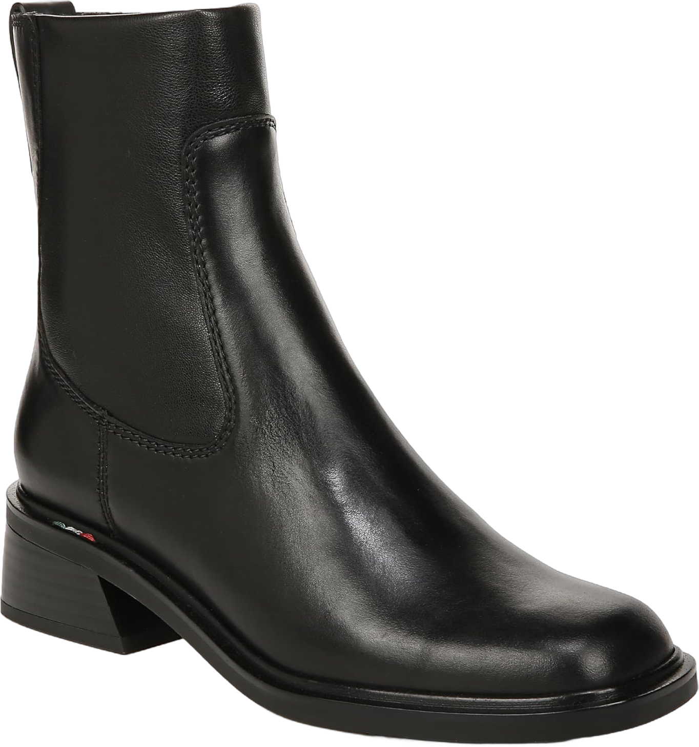 Franco Sarto Women's Gracelyn Ankle Boot 9 Wide Black Leather