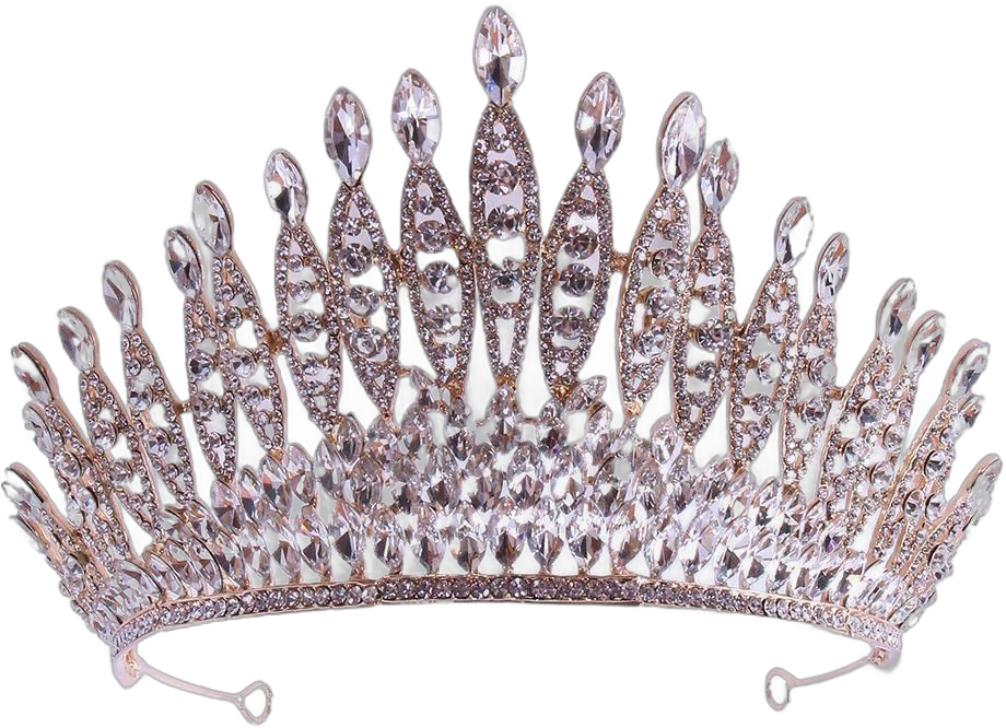 Large Gold Tiaras and Crowns for Women Crystal Tiara Prom Queen Crown 21 Birthday Tiaras Bridal Headpieces for Wedding with Rhinestone