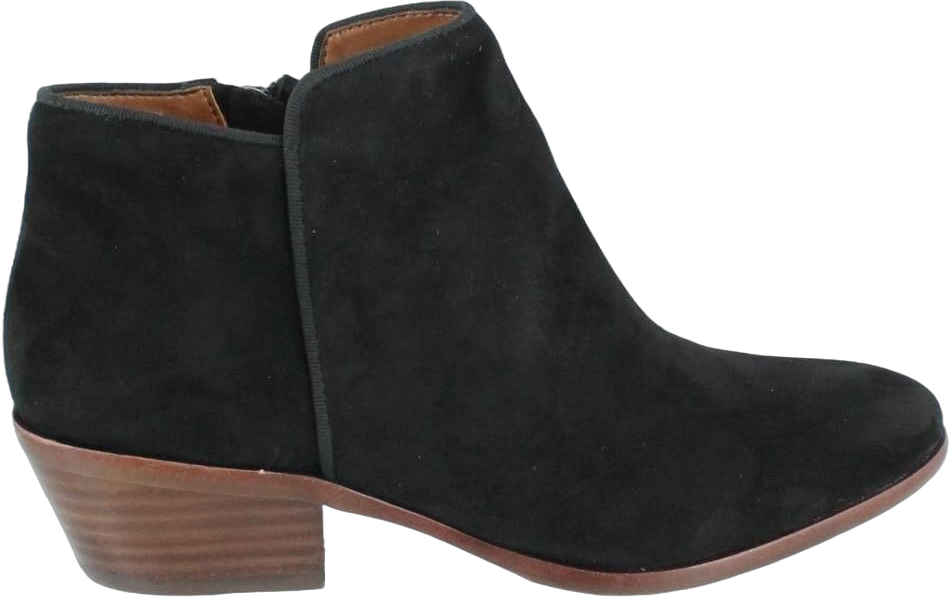 Sam Edelman Women's Pryce Ankle Bootie 8.5 Medium US Black Suede