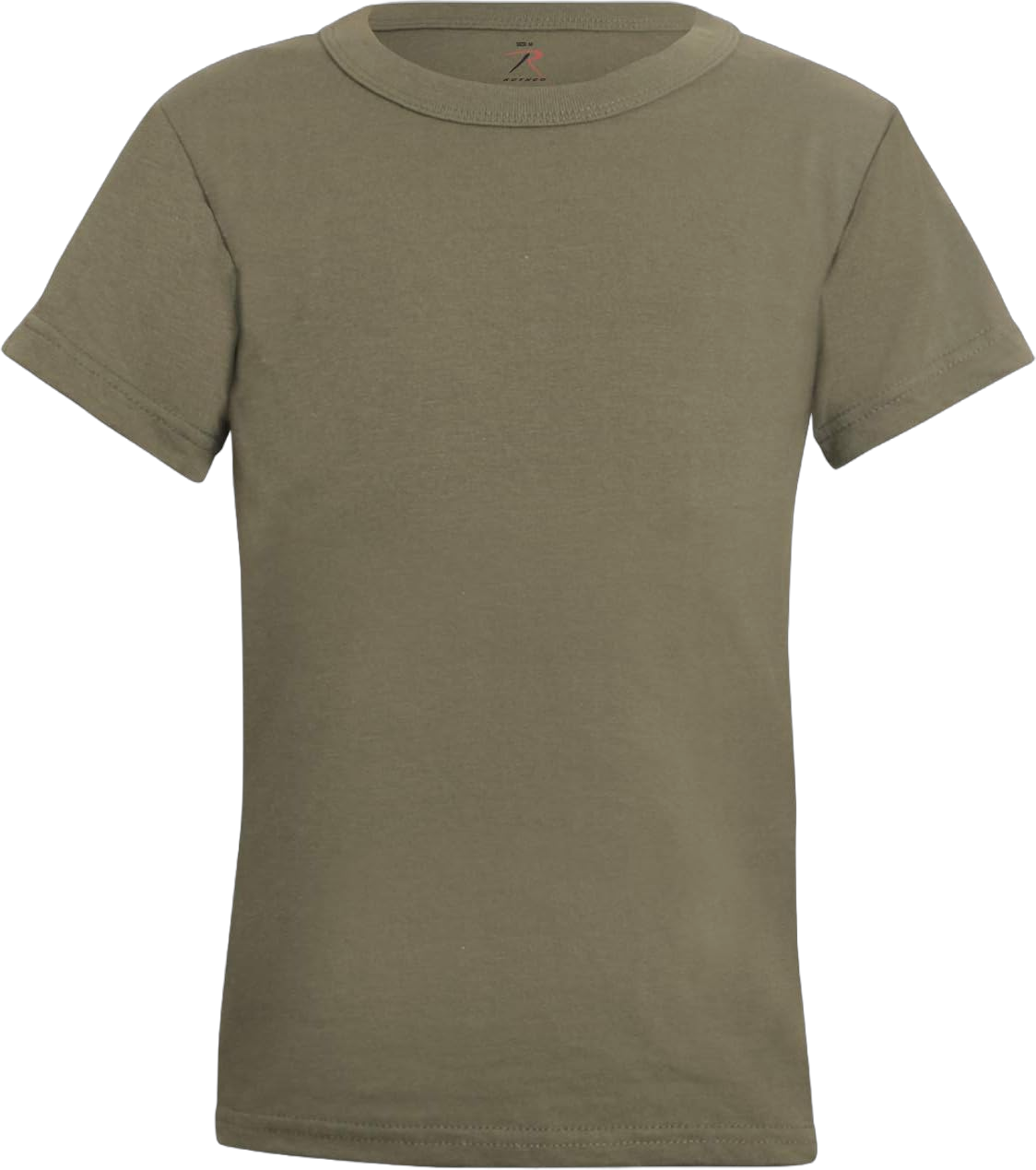 Rothco Kids T-Shirt - Poly Cotton Solid Army Uniform Color Youth Tee Medium Coyote Brown