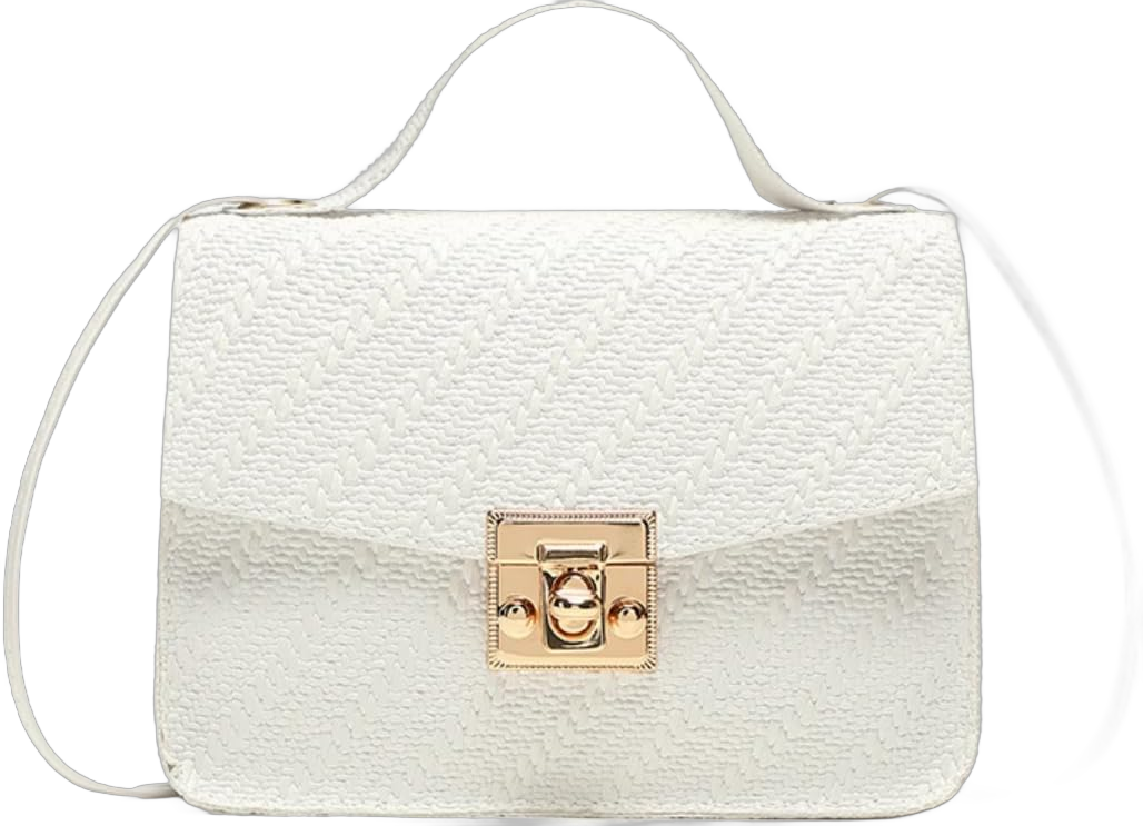 Women's Crossbody Bags, Fashion Elegant Mini Shoulder Bag Trendy Roomy Shoulder Handbags White