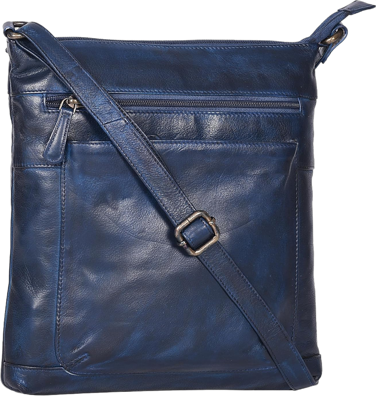 SERGA Real Vintage Leather Crossbody Sling Bag For Women & Girls Navy