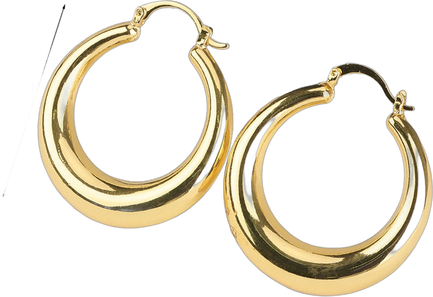 Gold Large Hoop Women Earring