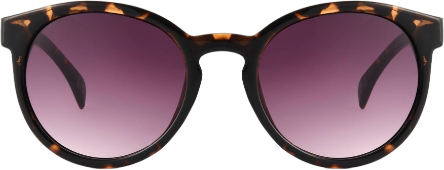 Women&#39;s Tortoise Shell Print Narrow Geo Round Sunglasses - Universal Thread&#8482; Brown