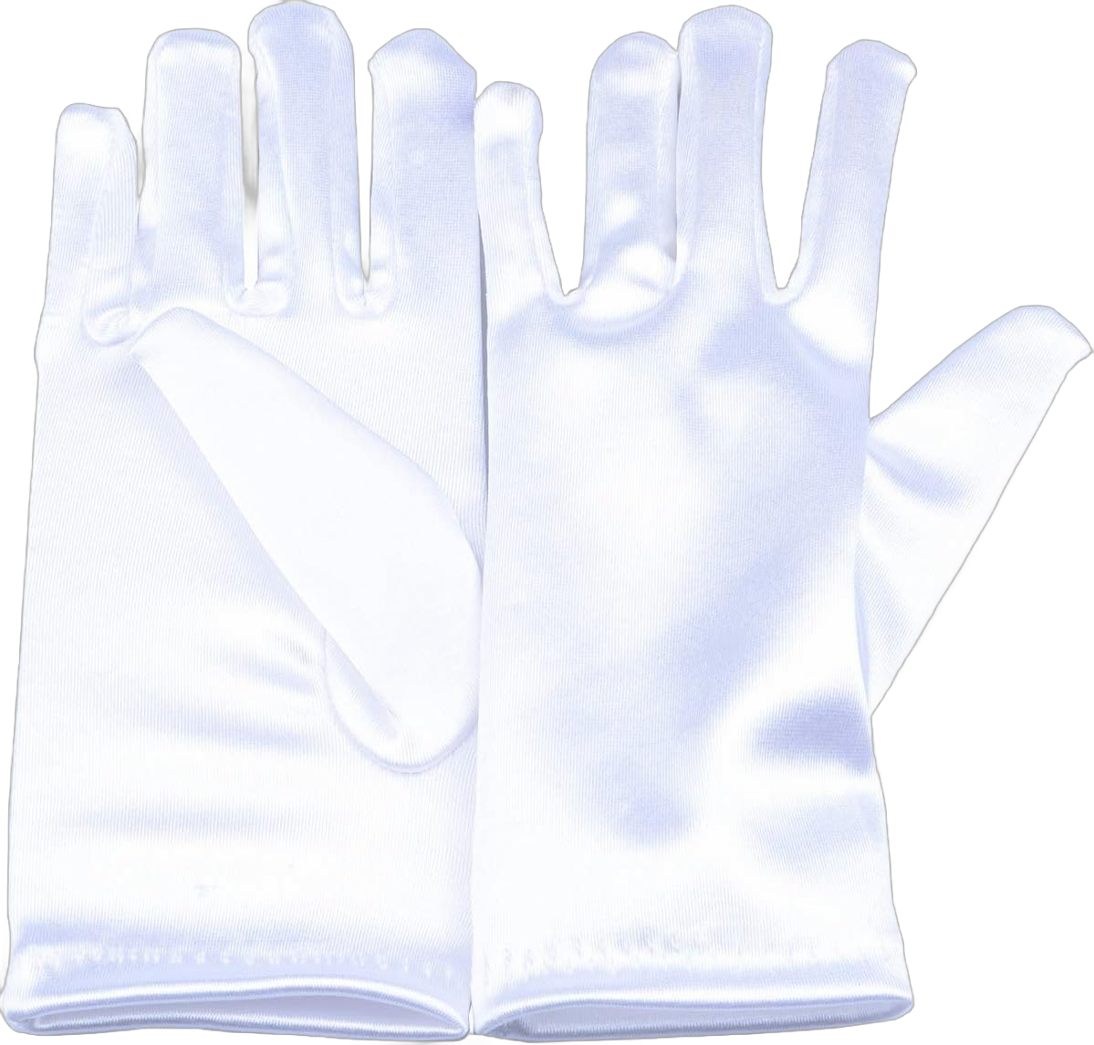 T.H.L.S Tandi Girls Gorgeous Satin Fancy Gloves for Special Occasion Dress Formal Wedding Pageant Party Short White 9-13 Years