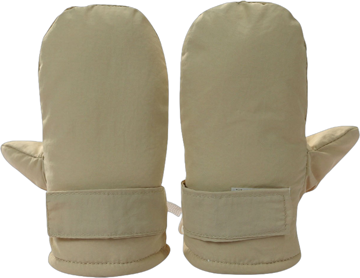 Cethrio Winter Gloves for Boys, Waterproof Warm Cotton Ski Snow Gloves Khaki Size 6-12 Months