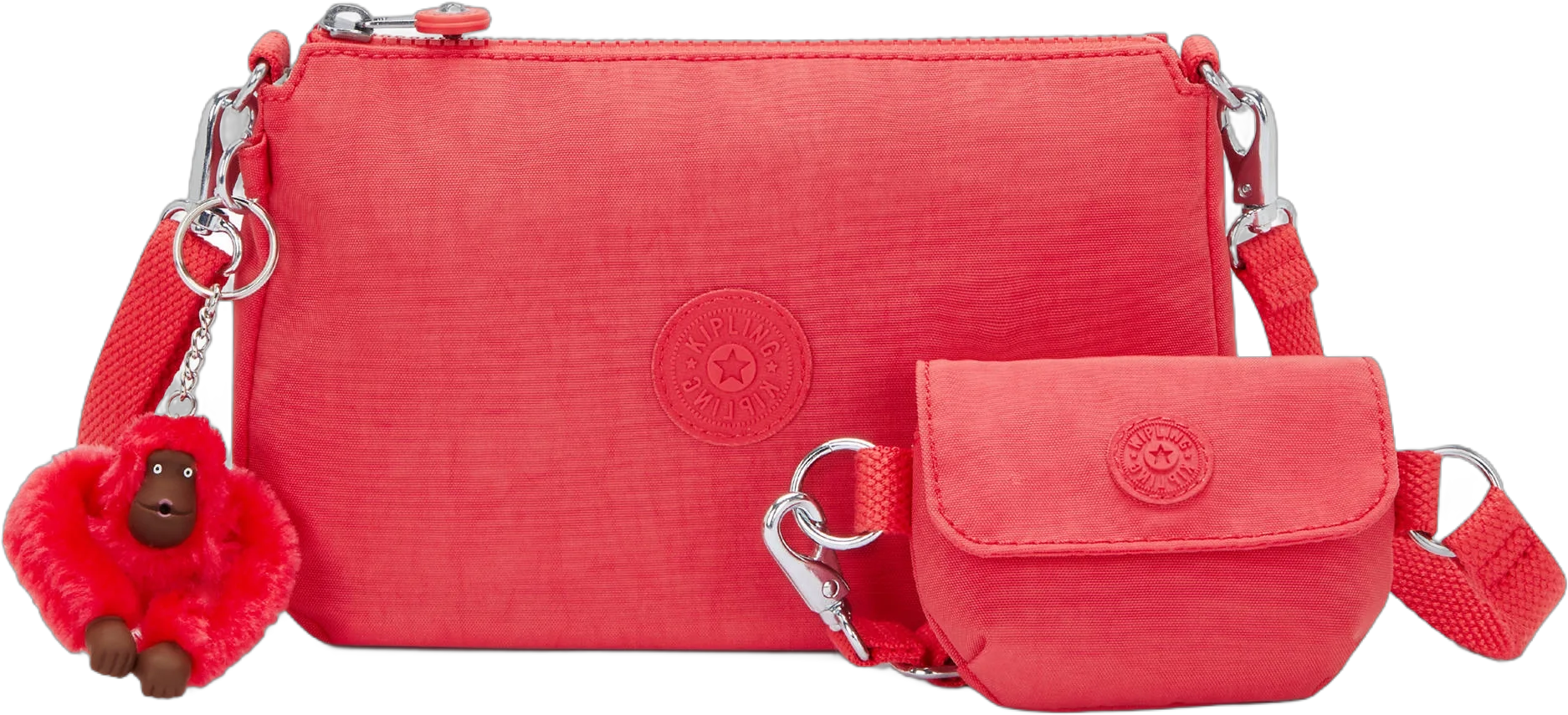 Kipling Women's Evelyna 3-in-1 Crossbody Bag With Detachable Pouch and Removable Strap