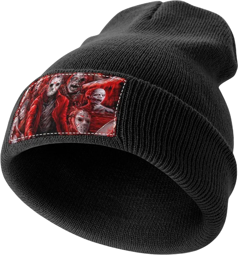 TKBIIuds Jason Voorhees Knit Beanie Hats for Men Women Unisex Cuffed Watch Cap Beanie Warm Casual Skull Cap Winter