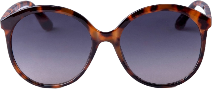 Women&#39;s Oversized Round Tortoise Shell Sunglasses - A New Day&#8482; Brown