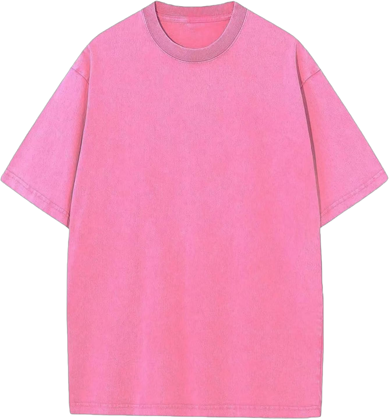 Men's Oversized Cotton Summer T-Shirts Vintage Tee Loose Fit Short Sleeve Casual Tshirts for Men Women XX-Large Pink