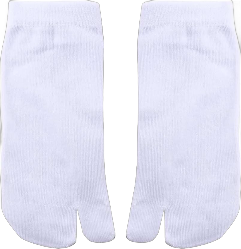 Toe Socks,Split Tabi Socks Women Practical Hosiery Unisex Men Cotton Japanese Flip Flop(White)