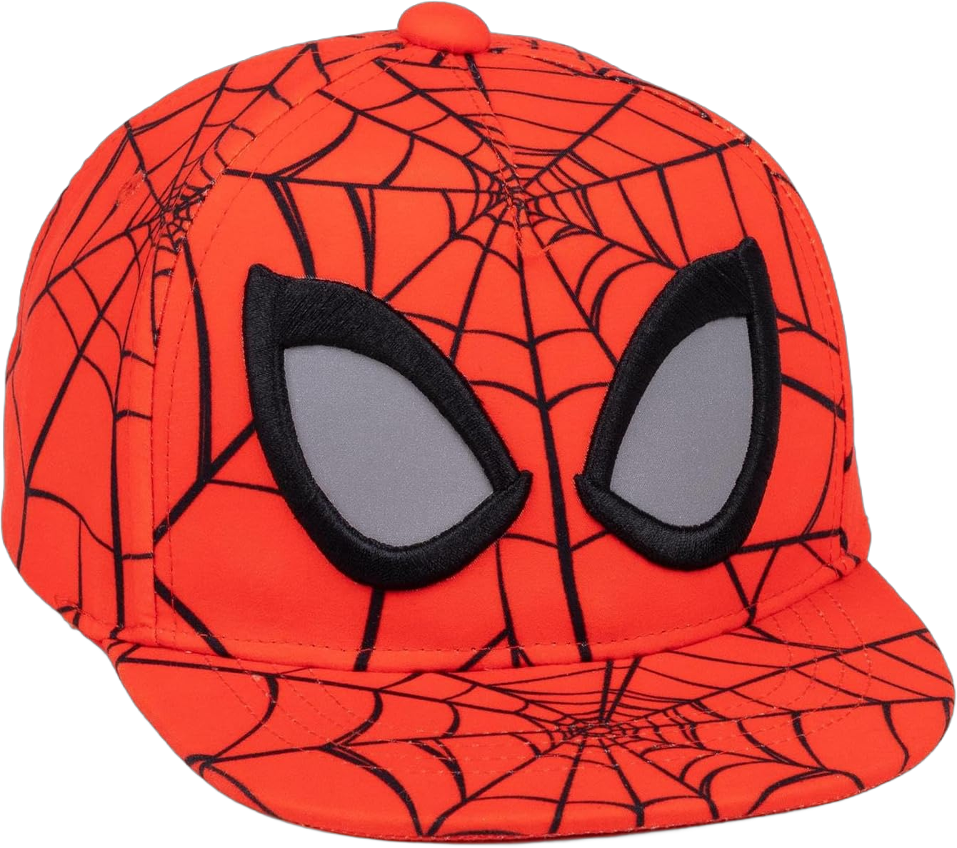 Marvel Spider-Man Kids Snapback Cap | Red Spider Web Summer Hat | Spiderman Superhero Graphic Cap | Adjustable Clasp Headwear