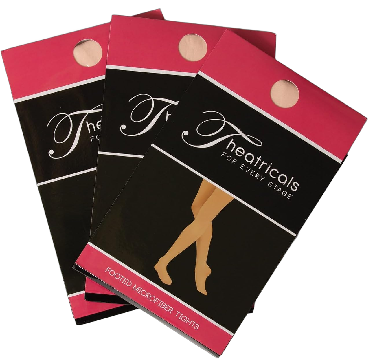 Theatricals Womens Footed Tights - 3 Pack Large Ballet Pink