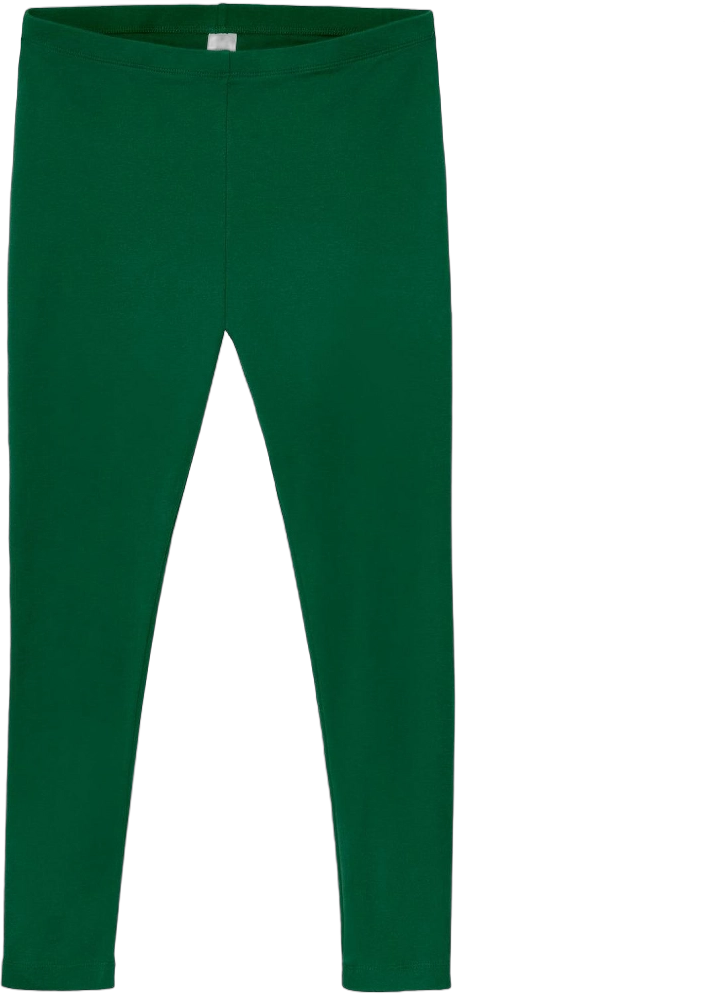 City Threads USA-Made Women's Soft 100% Cotton Petite Leggings | Forest Green - XS