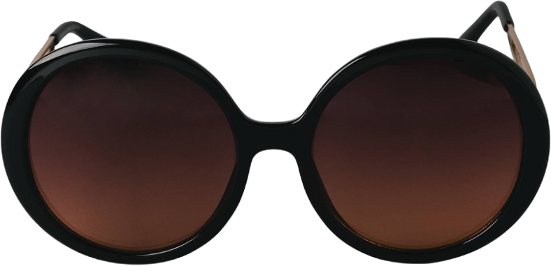 Women&#39;s Oversized Round Sunglasses - A New Day&#8482; Black