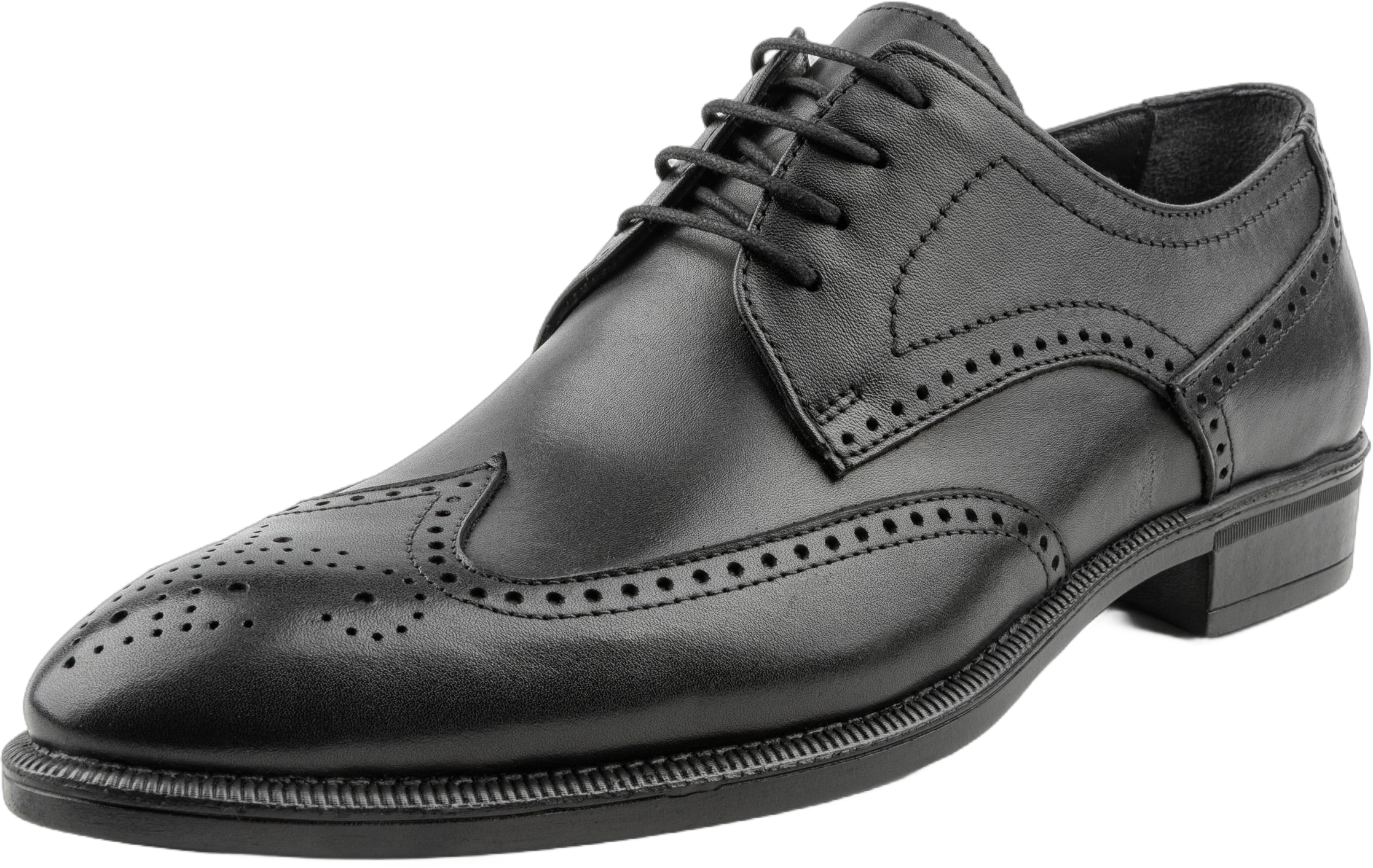 Mazaca Men's Wingtips Oxford Hand Made Shoes, Full Brogues Derby Shoes Open Lacing, Shoes for Special Occasions, All Leather Upper, Lining, and Insole, Comfortable