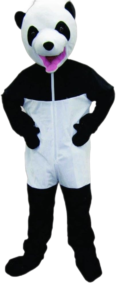 Dress Up America Panda Costume - Giant Panda Jumpsuit - Panda Bear Mascot for Kids and Adults Small Black and White