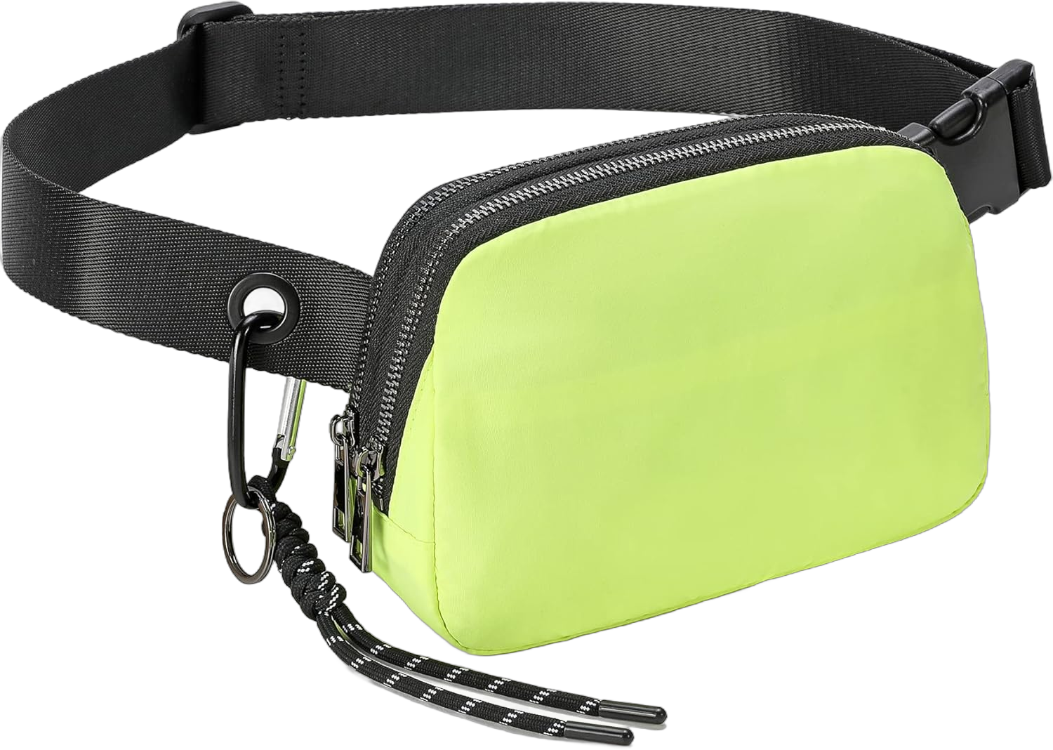 FODOKO Fanny Packs for Women Men, Fashionable Belt Bag Waist Pack for Women with Adjustable Strap, Bum Bag for Running Hiking Travel Workout Fluorescent Green Yellow