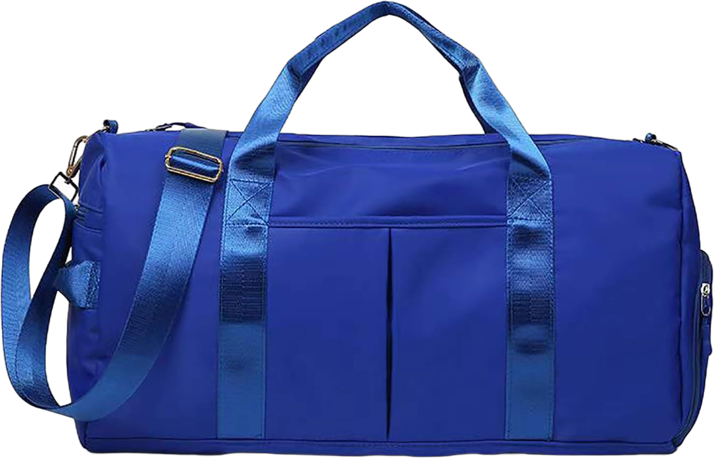 Travel Duffel Bag Gym Sports Duffle Bag with Wet Pocket & Shoes Compartment Water Resistant Luggage Packable Duffle Bag Weekender Bag for Women and Men (Royal blue)