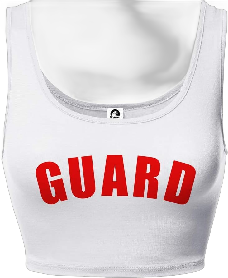 BLARIX Womens Guard Crop Tank Top X-Small White