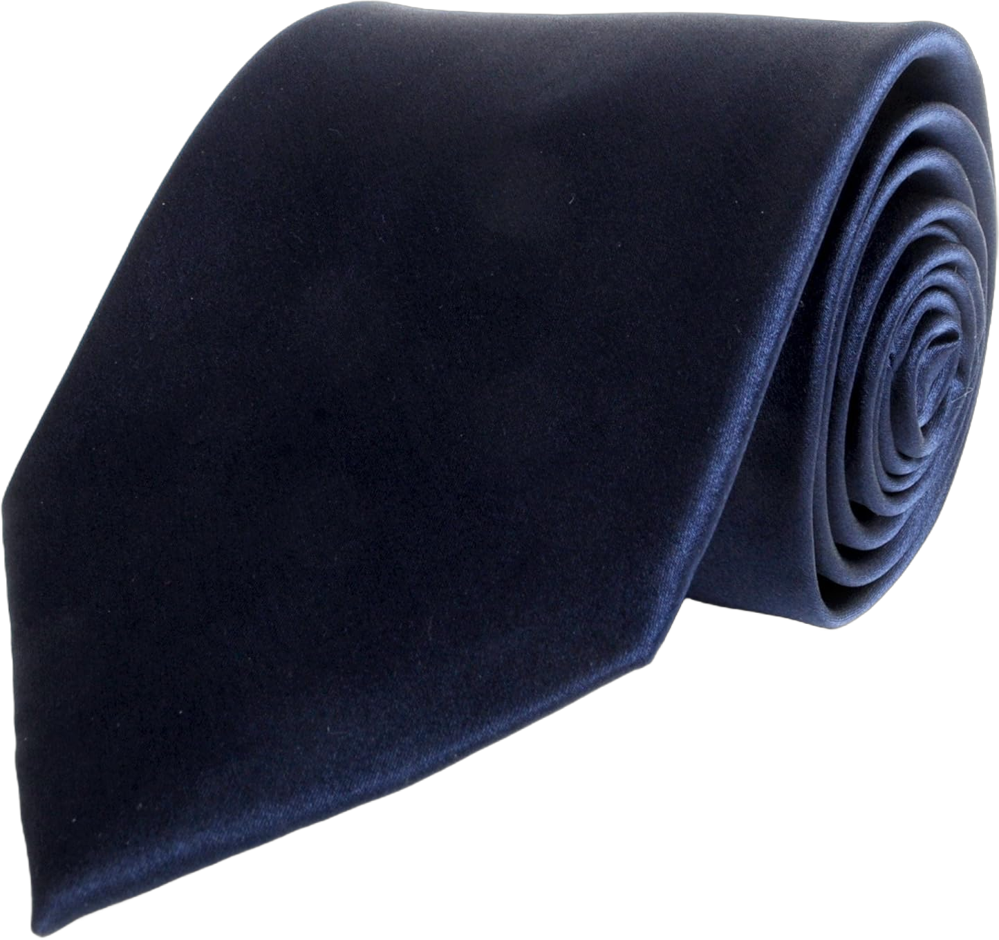 boxed-gifts Pure Silk Solid Color Men's Tie From Navy